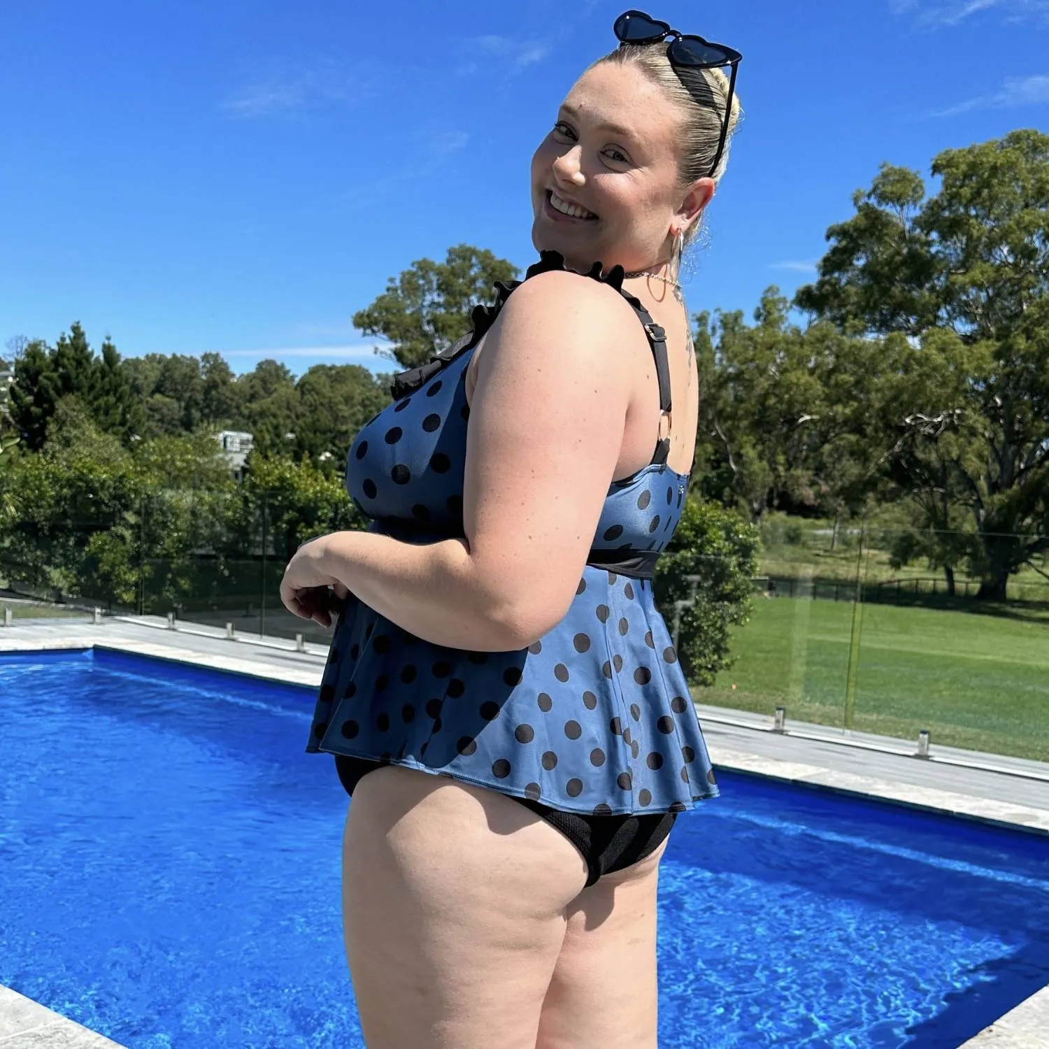 Beam Me Up Tankini Oberteil - Polka