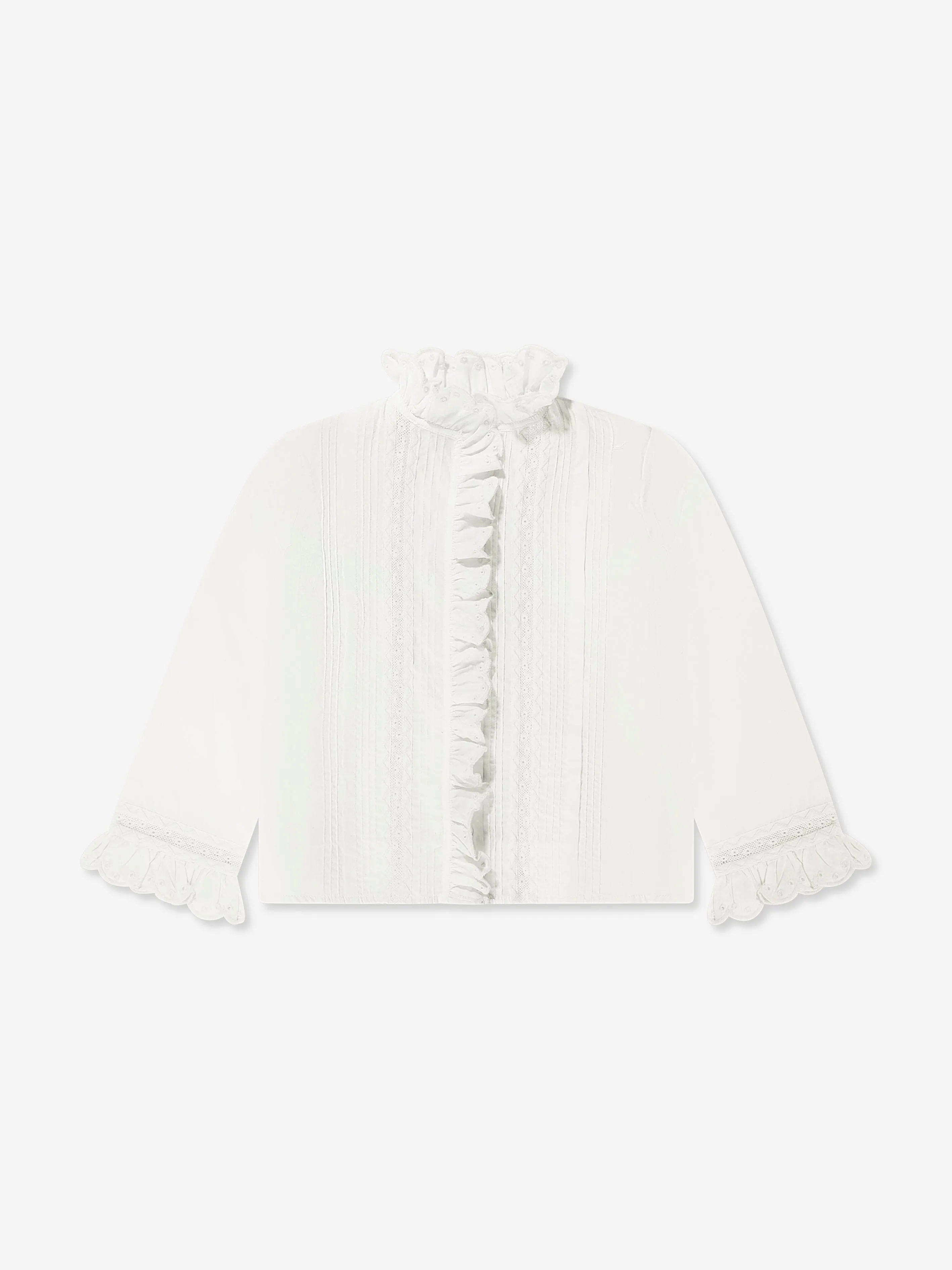 Bonpoint Girls Tivi Blouse in Ivory