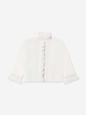 Bonpoint Girls Tivi Blouse in Ivory