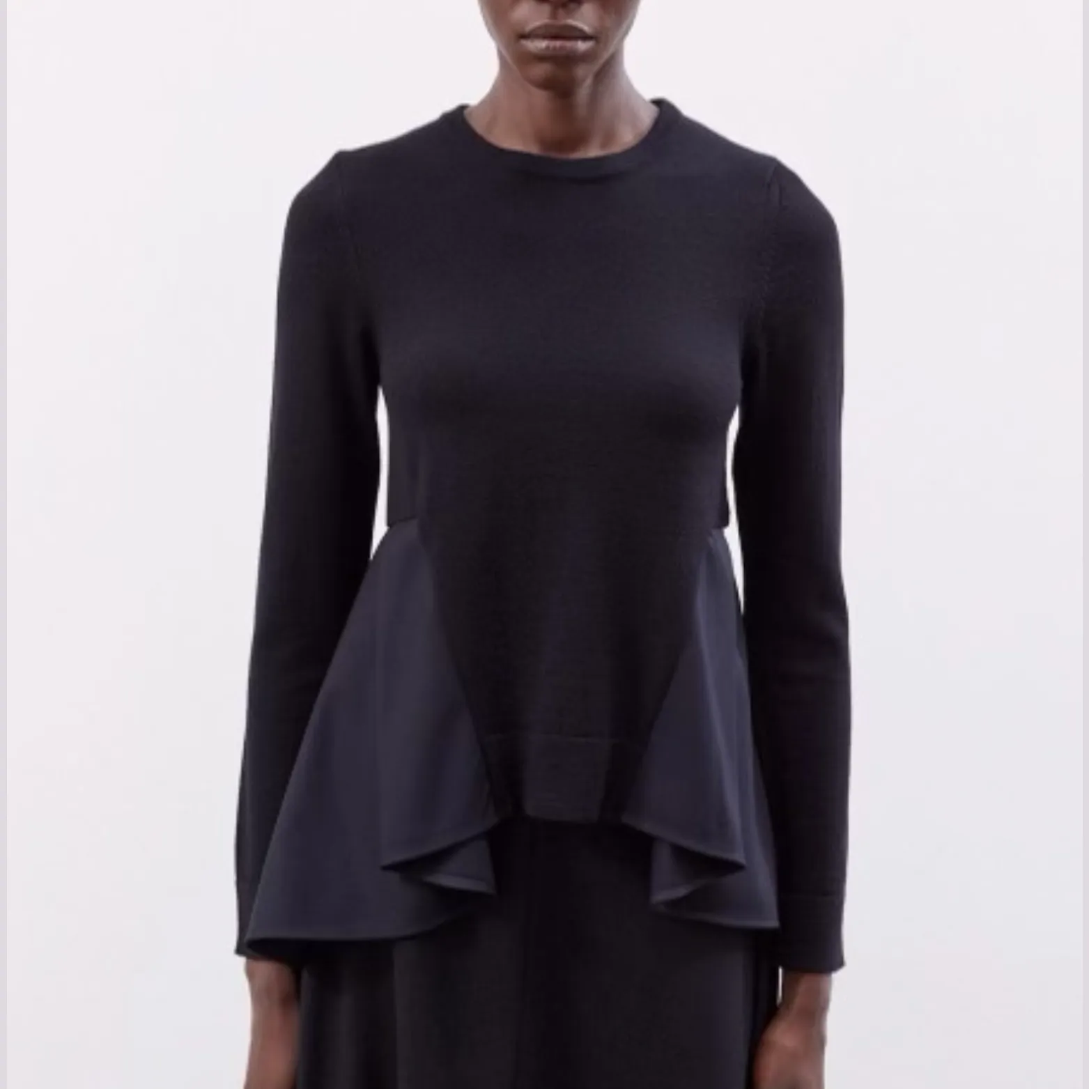 Cleo Fit and Flare Knit Blouse