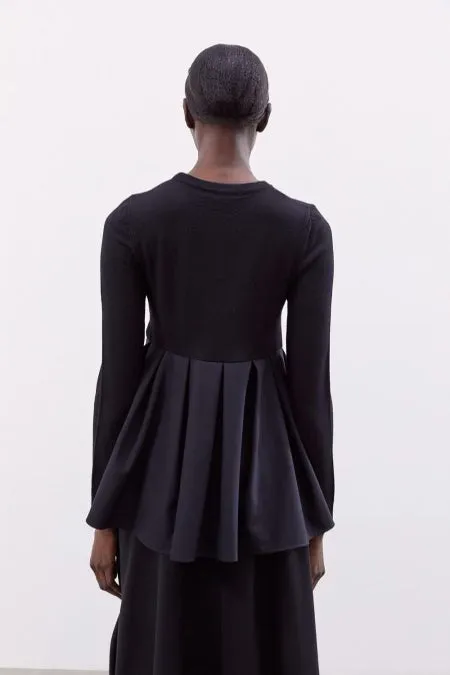 Cleo Fit and Flare Knit Blouse