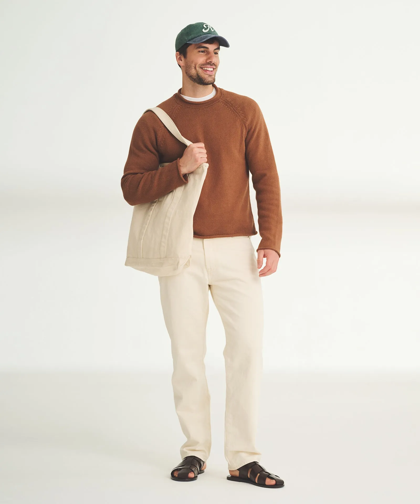 Cotton Relaxed Rollneck Sweater