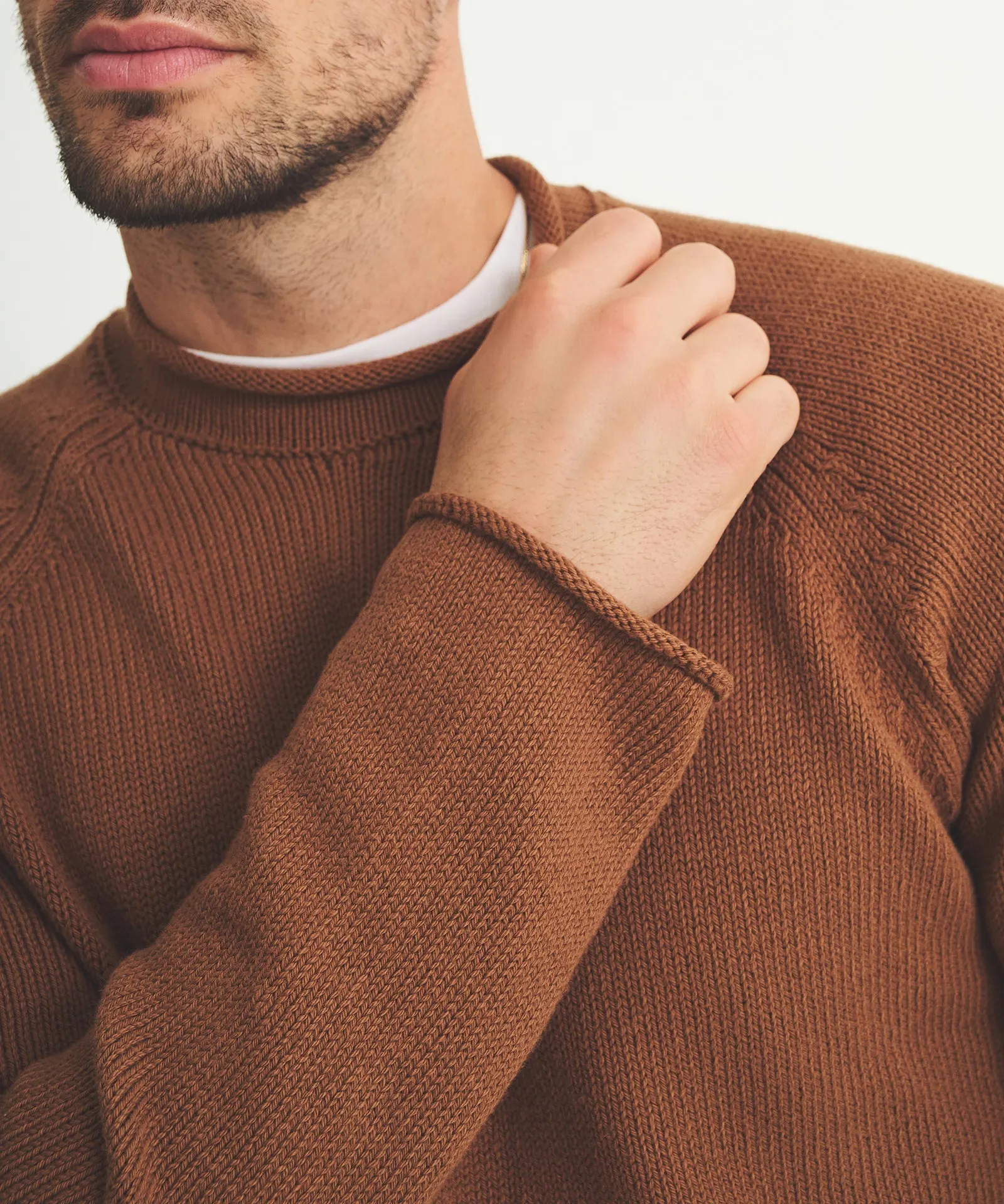 Cotton Relaxed Rollneck Sweater