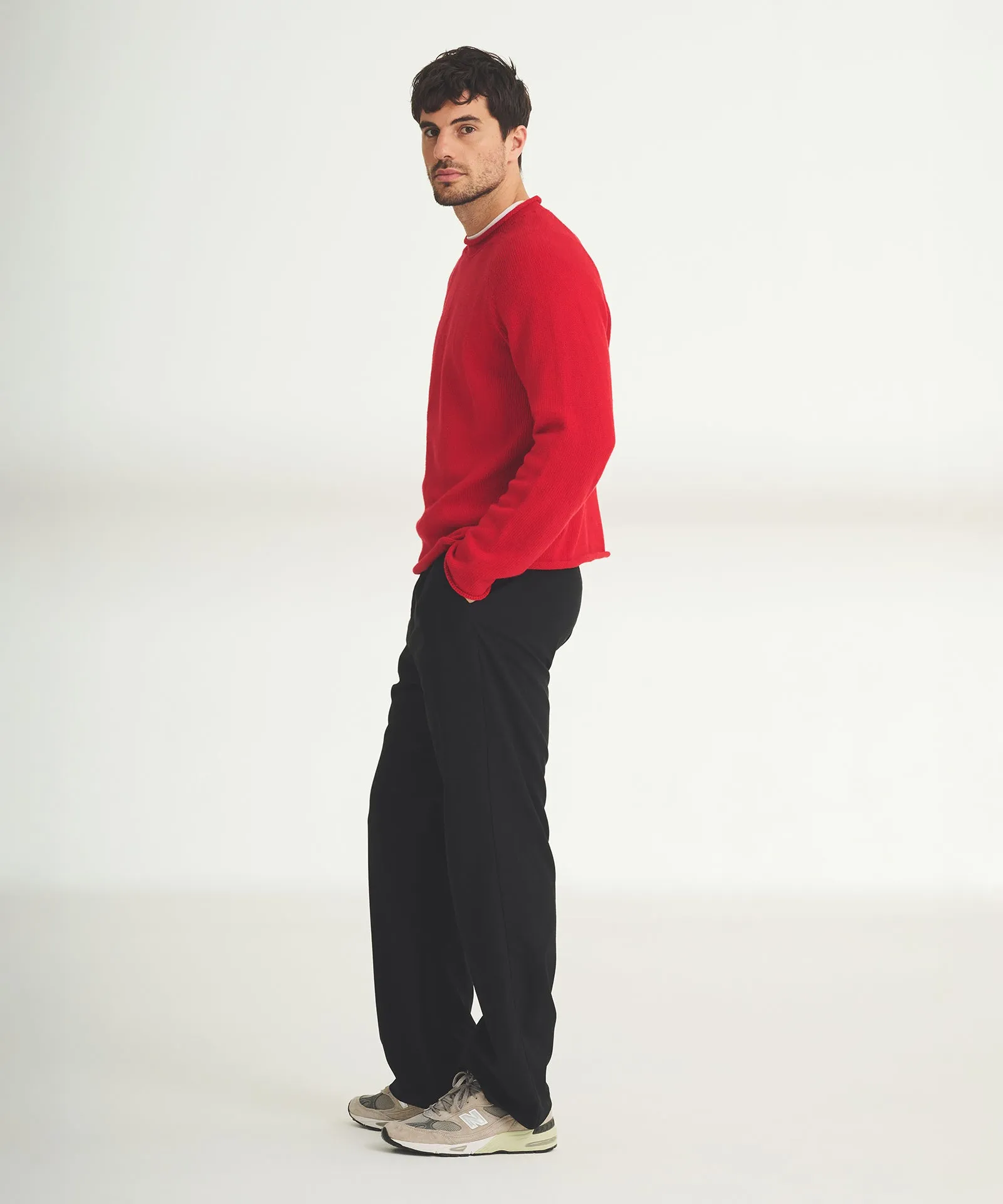 Cotton Relaxed Rollneck Sweater