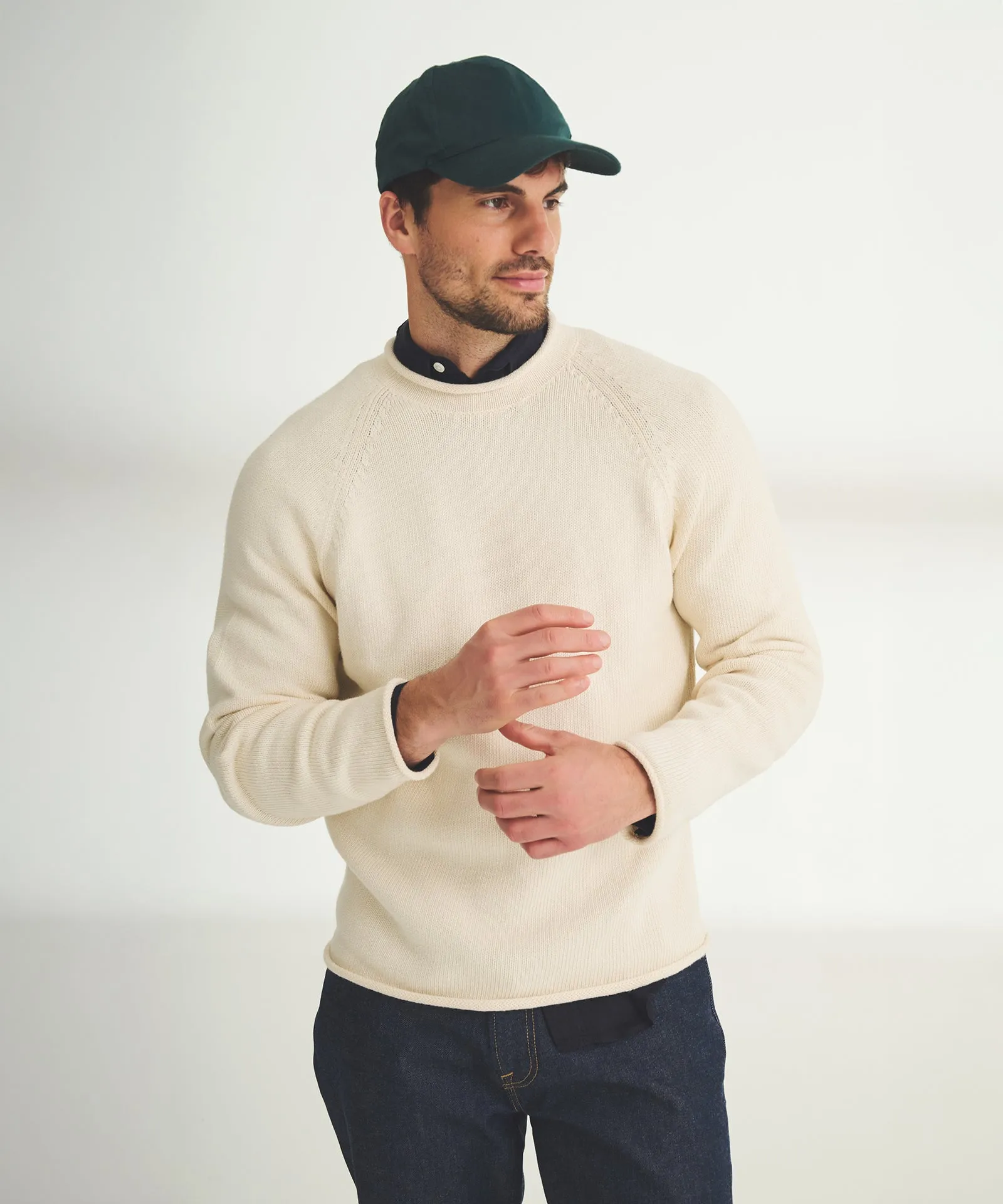 Cotton Relaxed Rollneck Sweater