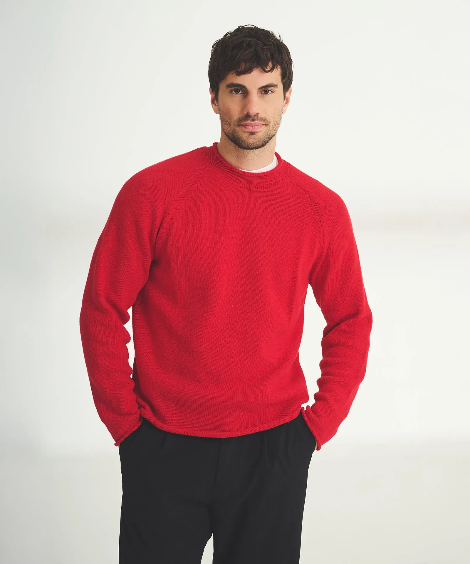 Cotton Relaxed Rollneck Sweater