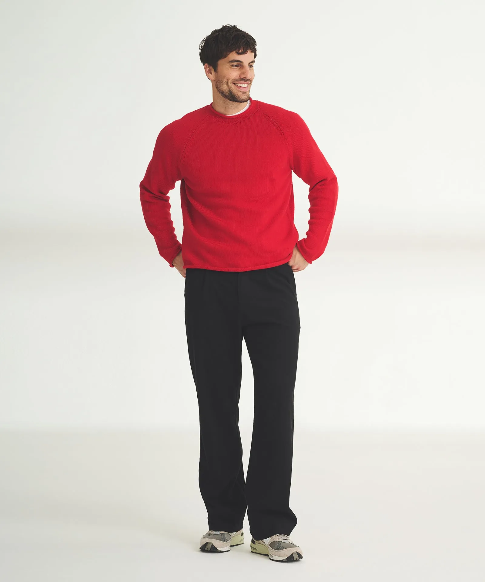 Cotton Relaxed Rollneck Sweater