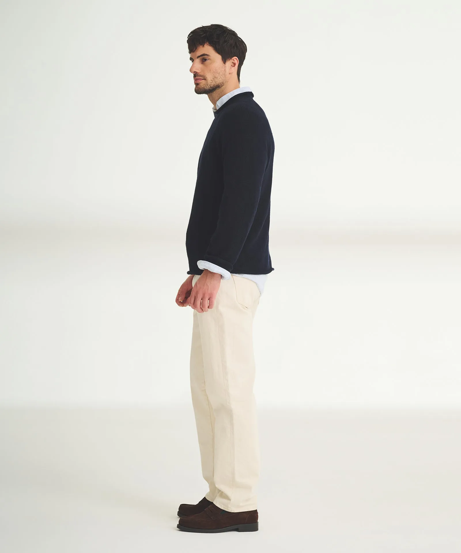 Cotton Relaxed Rollneck Sweater