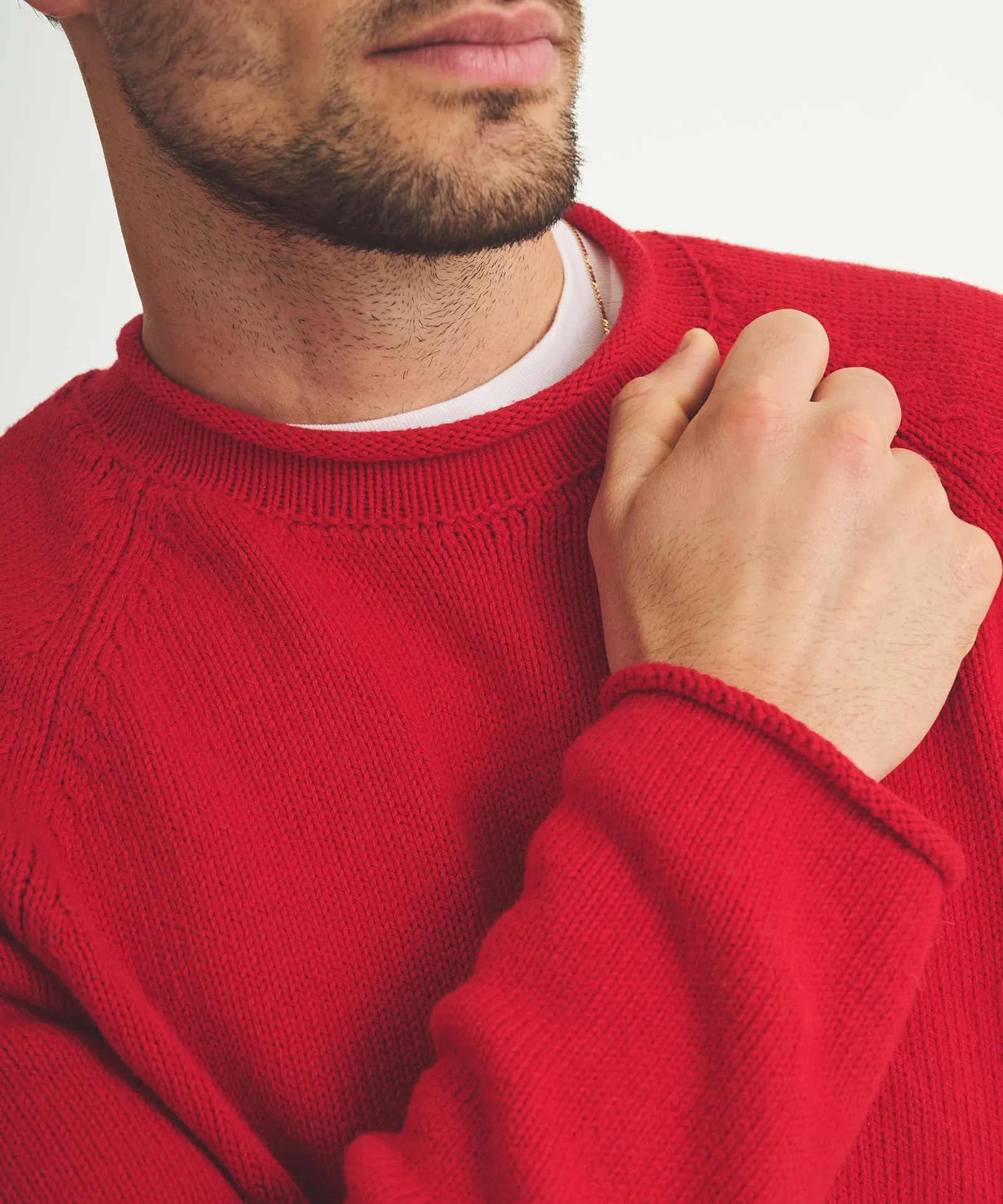 Cotton Relaxed Rollneck Sweater
