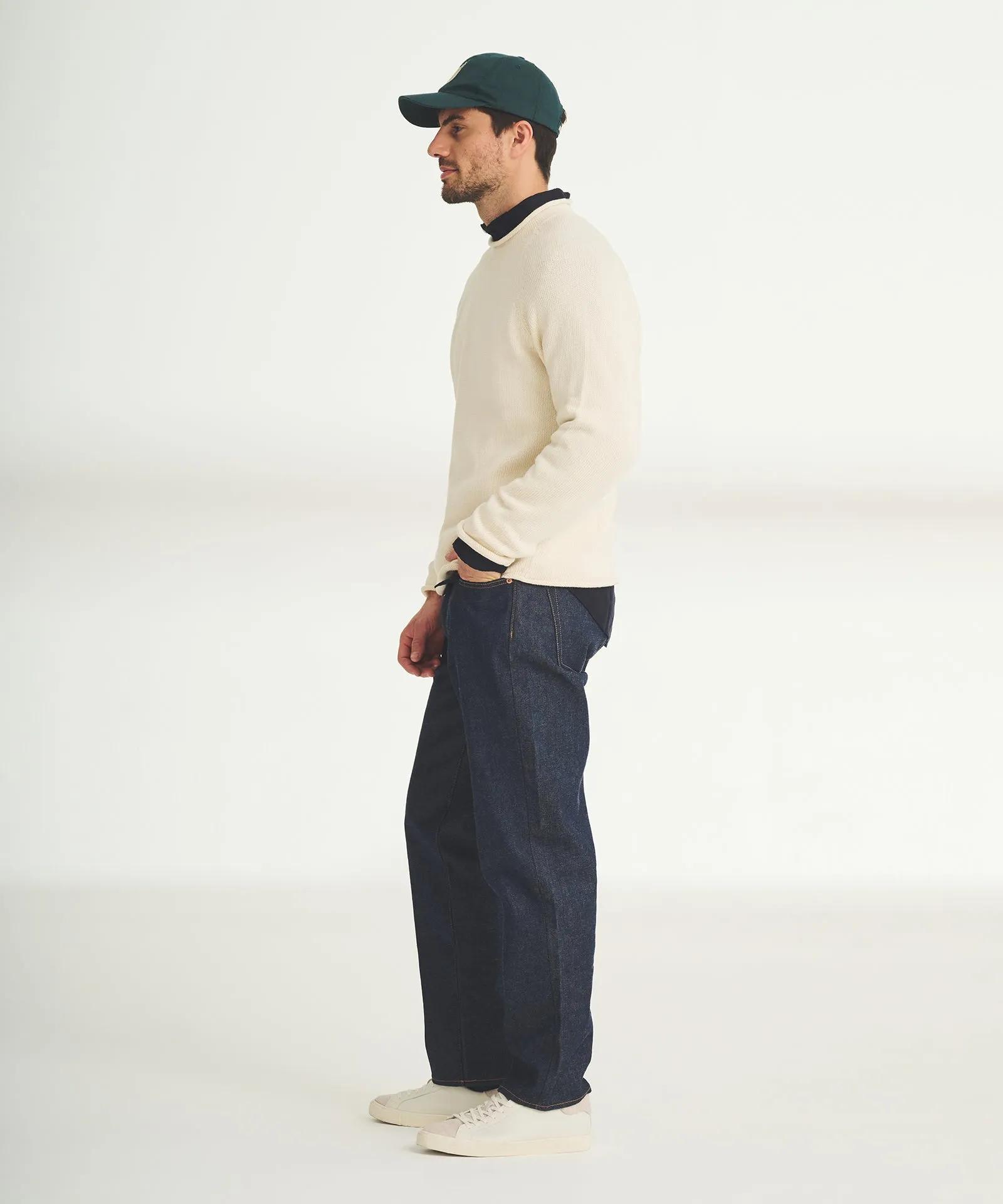 Cotton Relaxed Rollneck Sweater