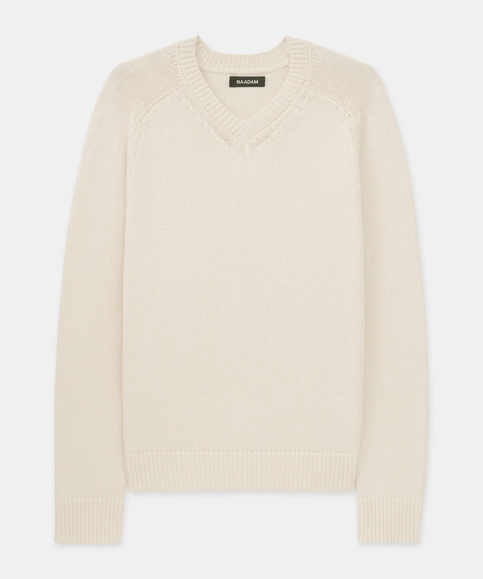 Cotton Relaxed V-Neck Sweater