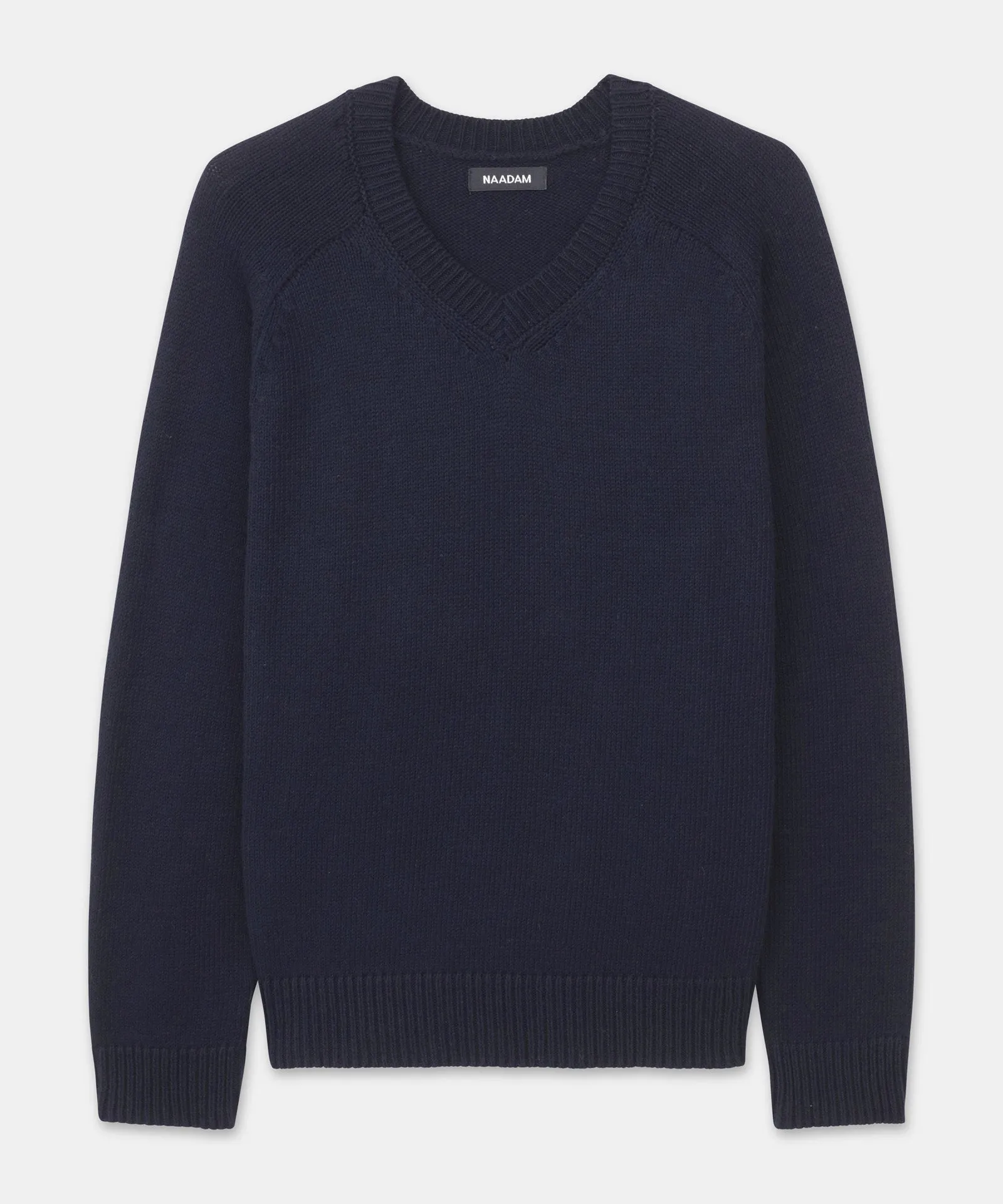 Cotton Relaxed V-Neck Sweater
