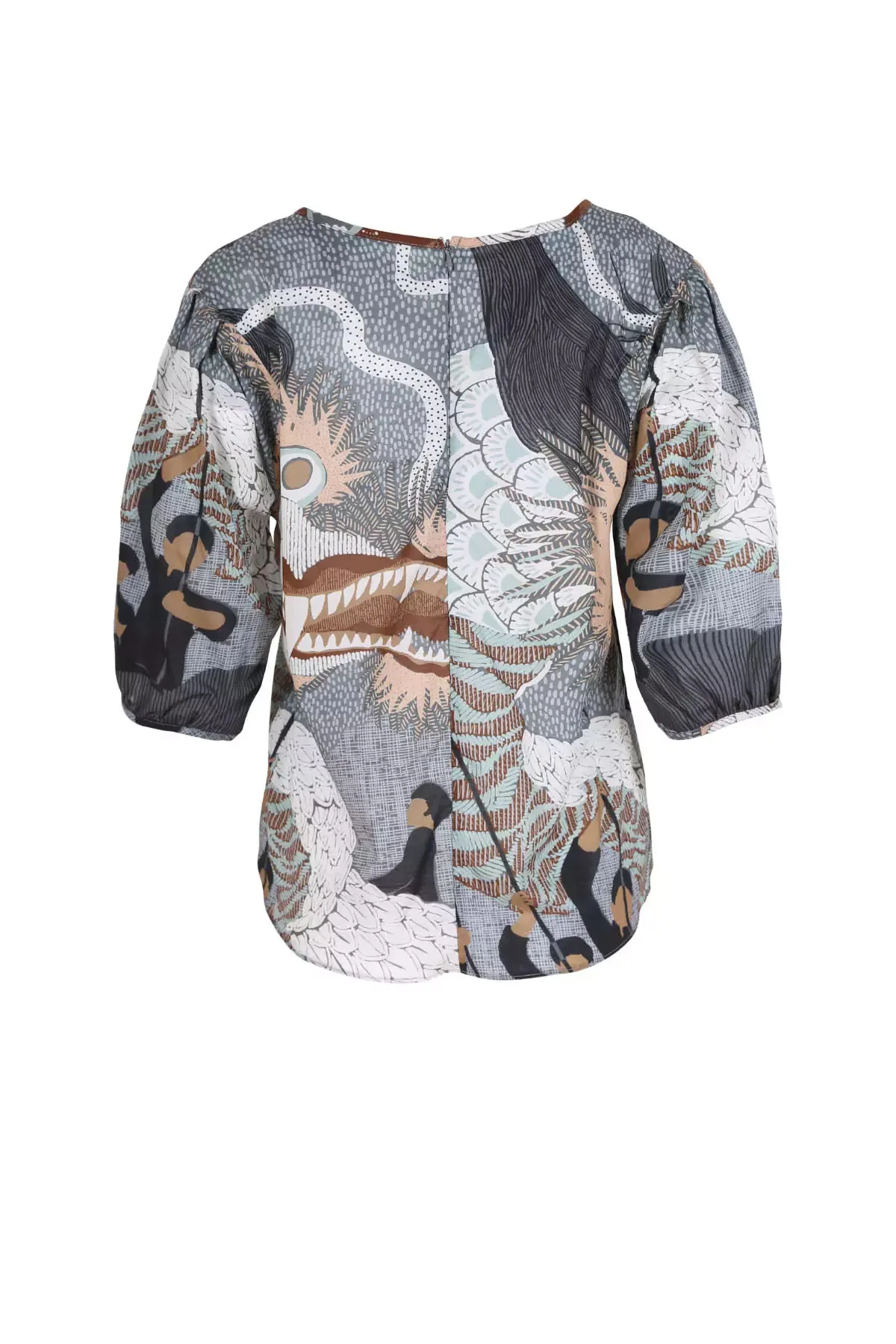 Festival Blouse Caramel in Cotton