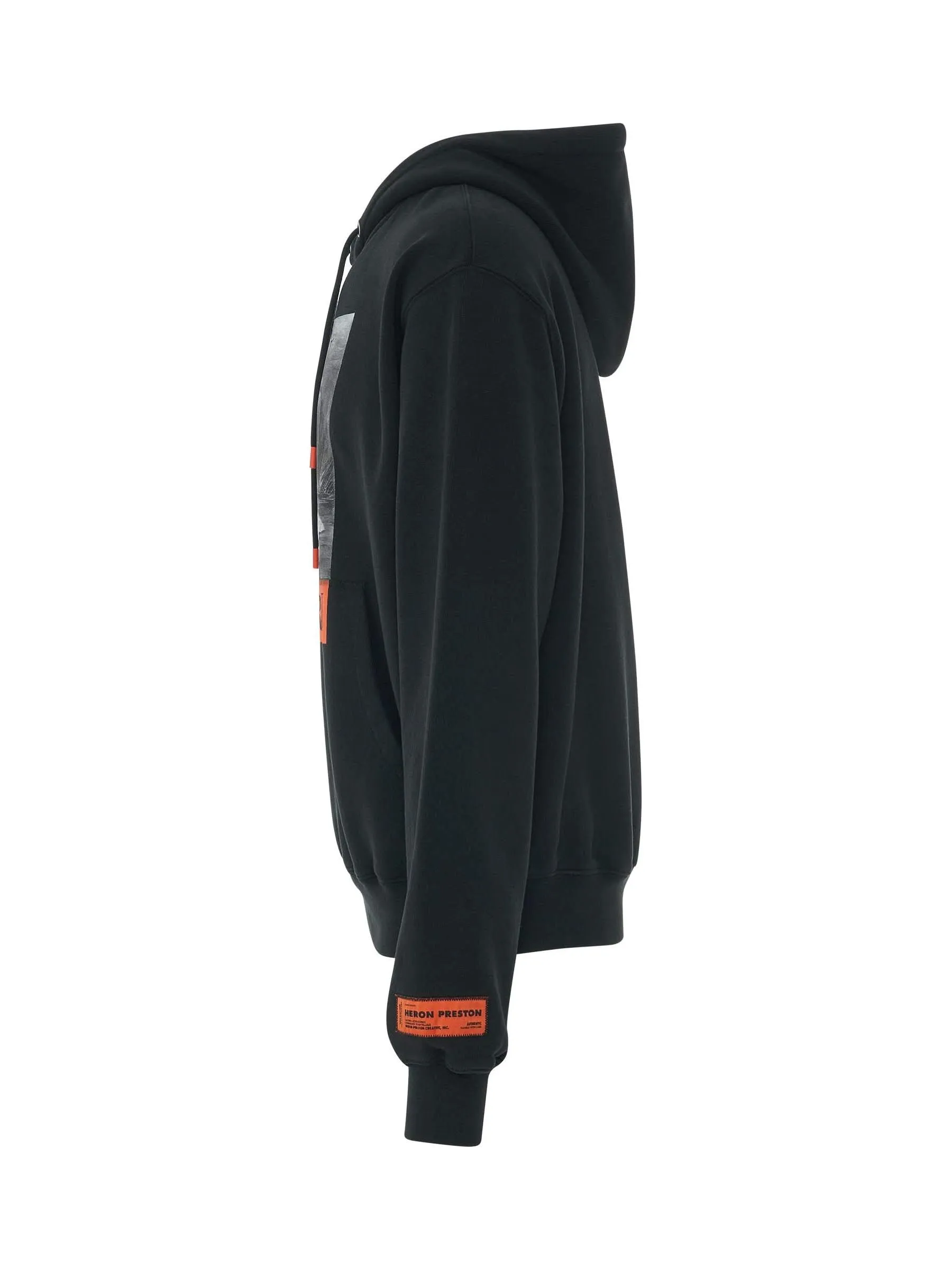 Heron BW Hoodie in Black
