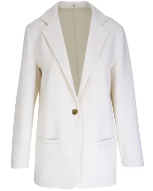 Ivory Single Breasted Gemini Blazer
