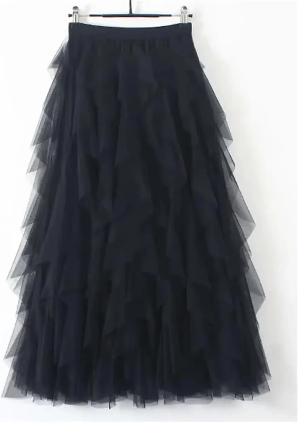 Korean Style Fashion Long Skirt Spring A Line Skirt Vintage High Waist Midi Maxi Skirt