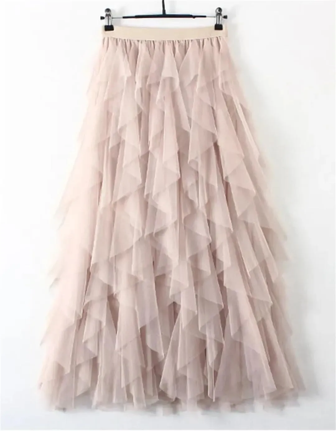 Korean Style Fashion Long Skirt Spring A Line Skirt Vintage High Waist Midi Maxi Skirt