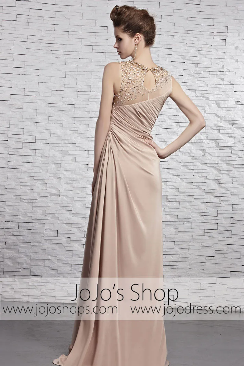 Light Brown Stylish Evening Dress CX881359