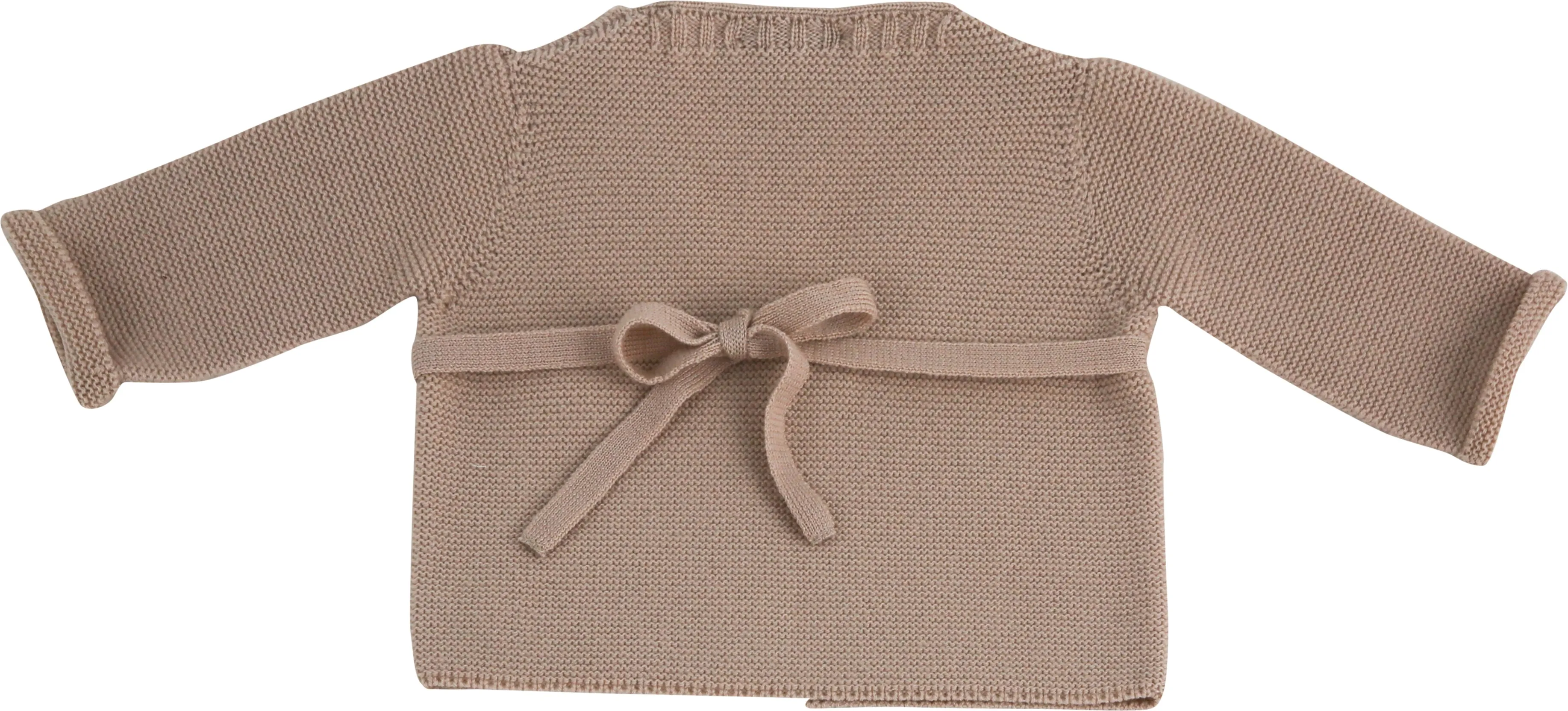 Little Royals Baby Tie-Front Sweater - Beige