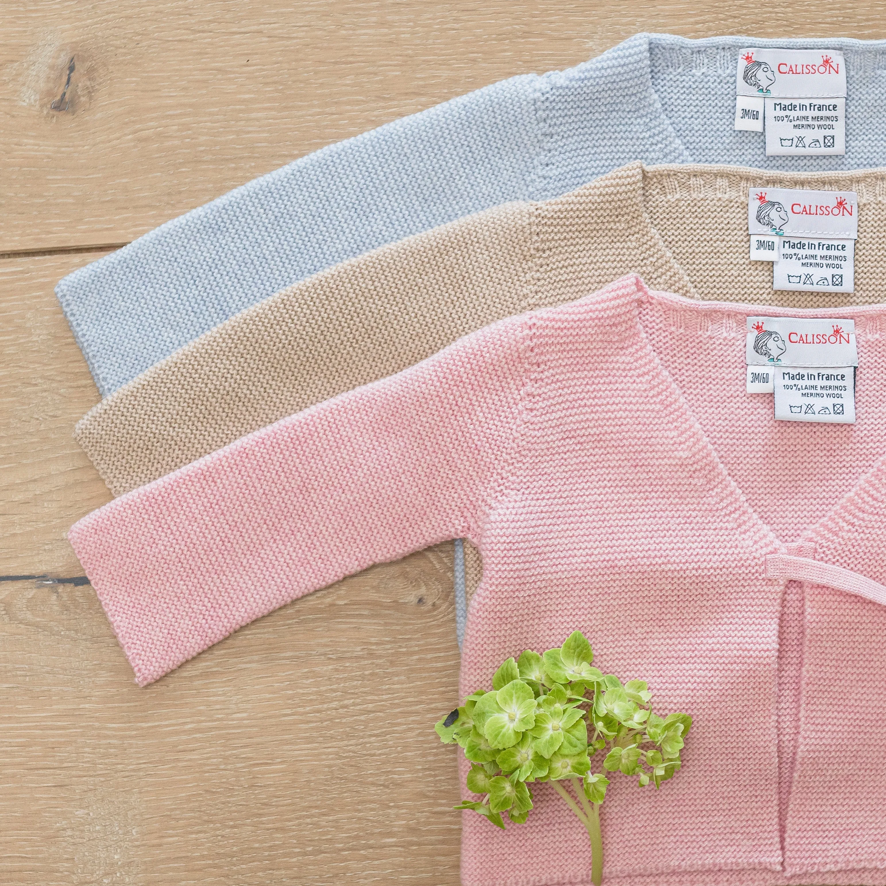 Little Royals Baby Tie-Front Sweater - Beige