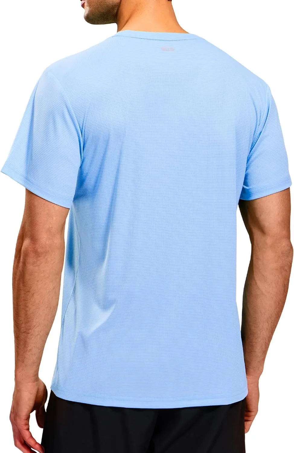 MIER Mens Dry Fit Workout T-Shirts Athletic Running Tshirt Short Sleeve Lightweight Airy Gym Sport Tee Shirt, Crew Neck
