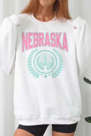 NEBRASKA STATE WREATH Graphic Sweatshirt *Online Only*