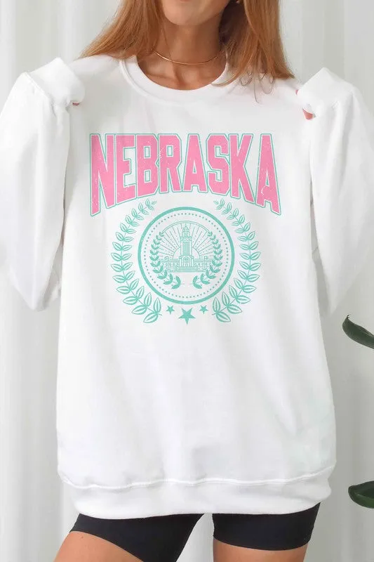 NEBRASKA STATE WREATH Graphic Sweatshirt *Online Only*