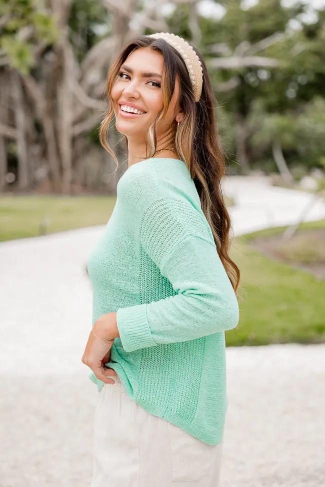 Plain Sailing Mint Sweater