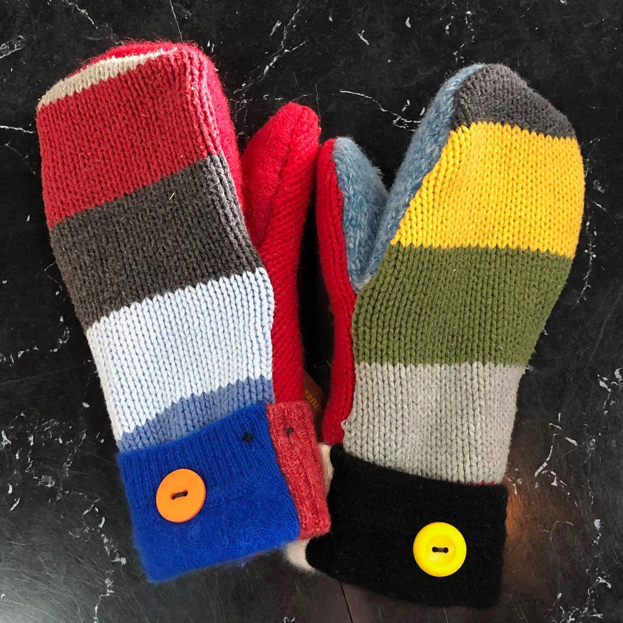 Cozy Handmade Re-Purposed Wool Mittens for Ultimate Warmth and Style