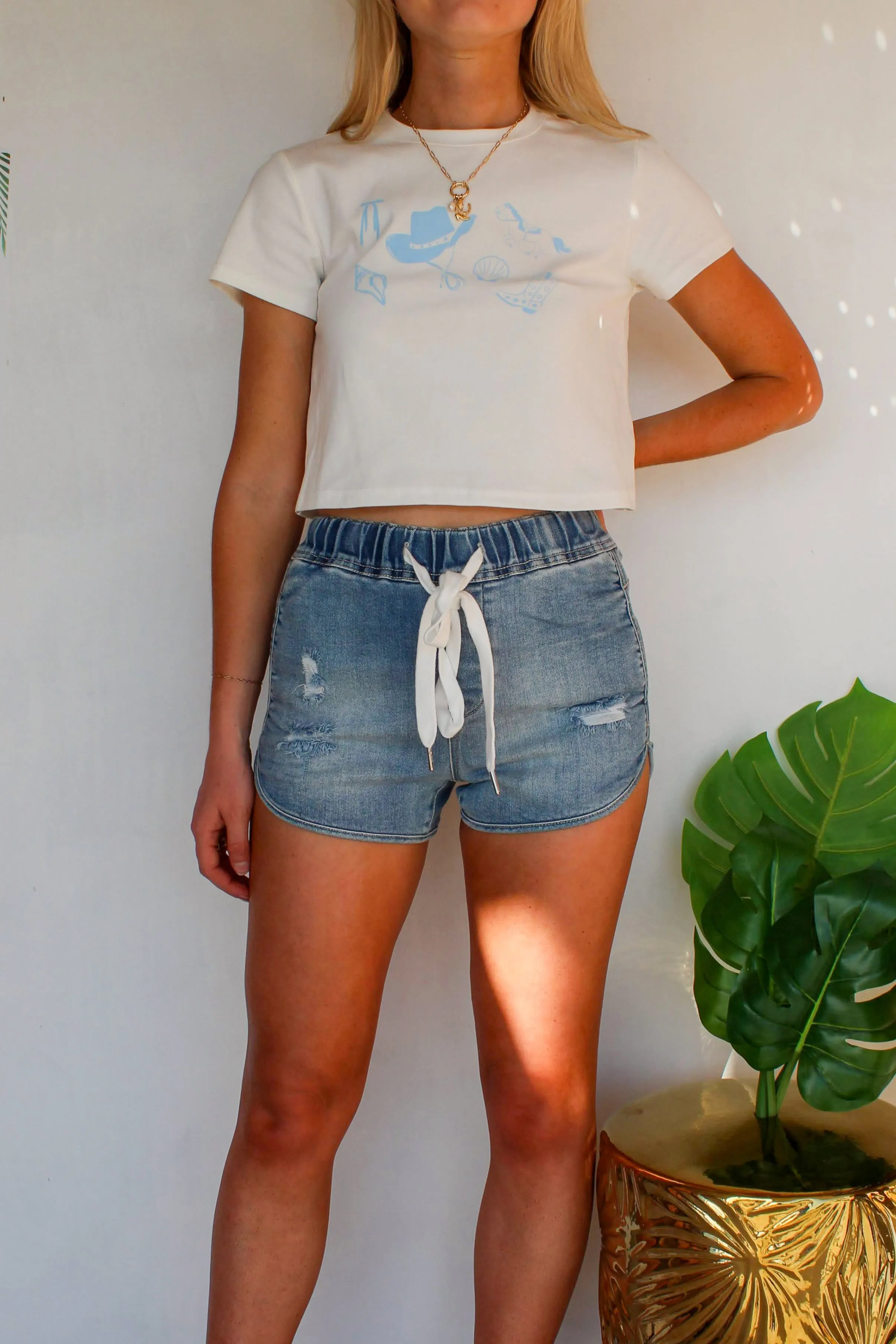 Risen Jeans Jogger Shorts