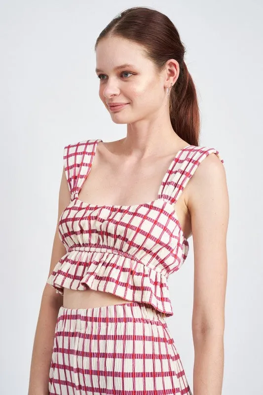 RUFFLED CROP TOP