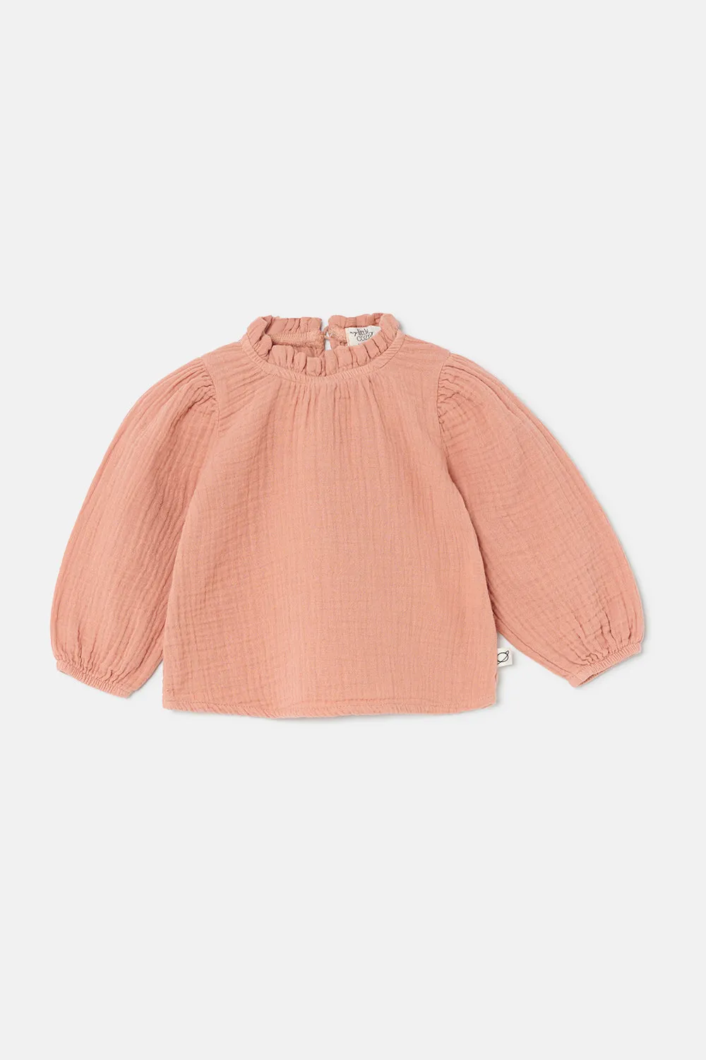 Soft gauze baby blouse