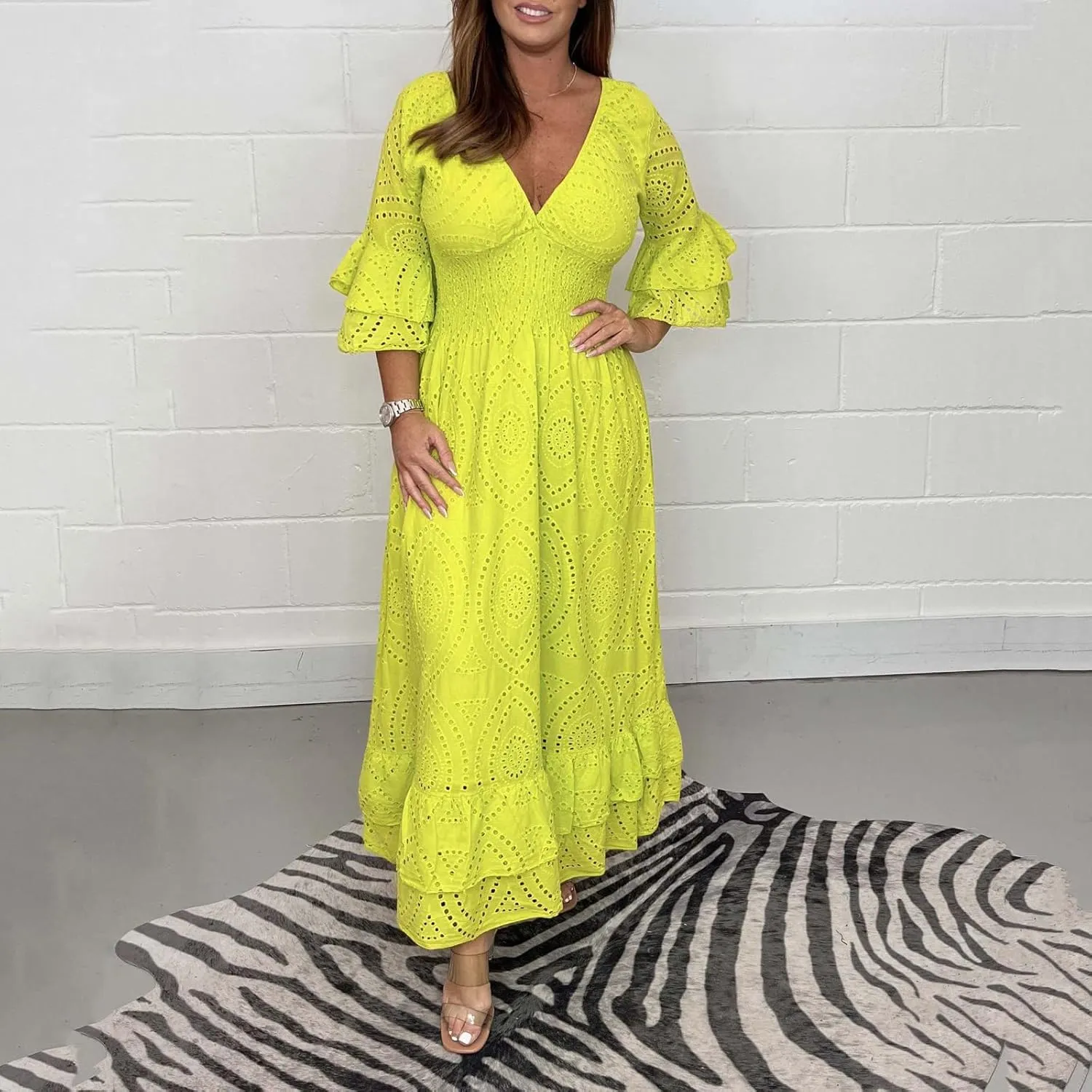 Summer Dress for Women Short Sleeve Plus Size Midi Dress Y2K A Line Dress Elegant Dress Comfy Formal Ball Gown Dress