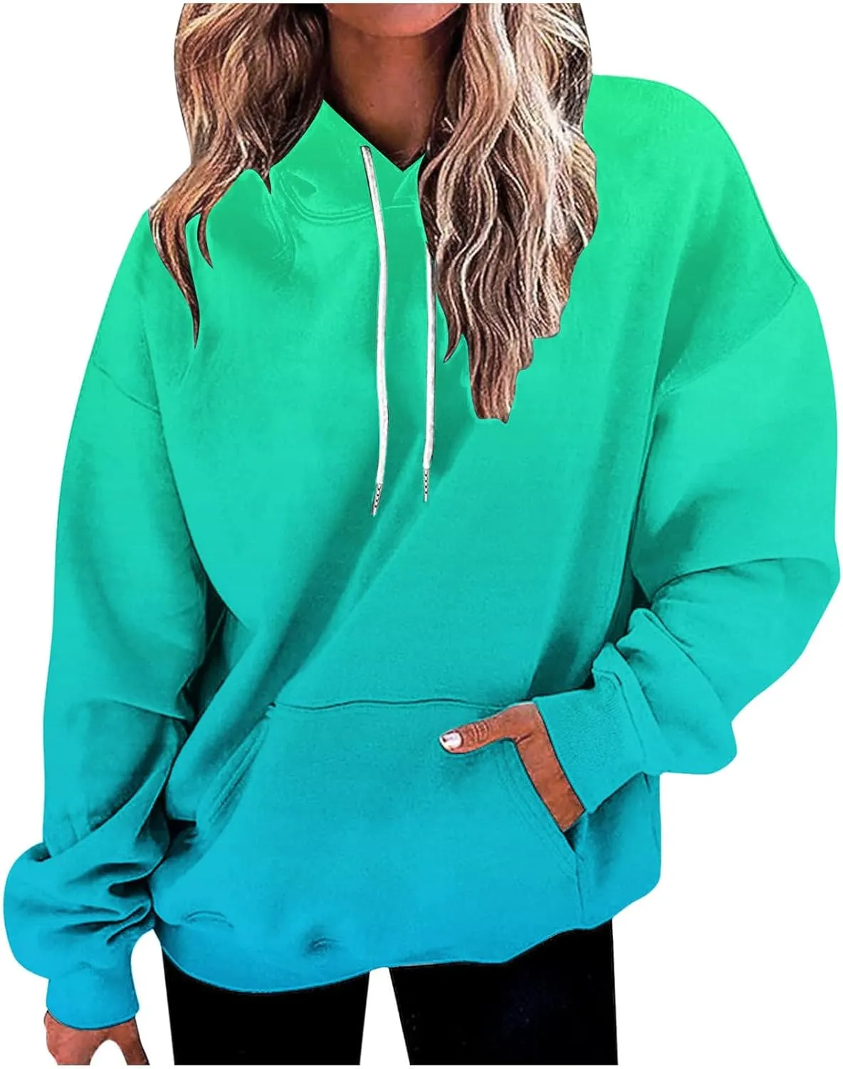 TANGNADE Women's Oversized Hoodies Casual Pullover Sweatshirt Fall Fashion 2024 Winter Outfits Trendy Teens Preppy Clothes
