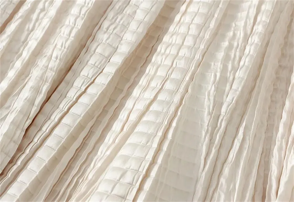 Women Solid High Waist Fold Long Skirt A-Line Party Pleated Skirts