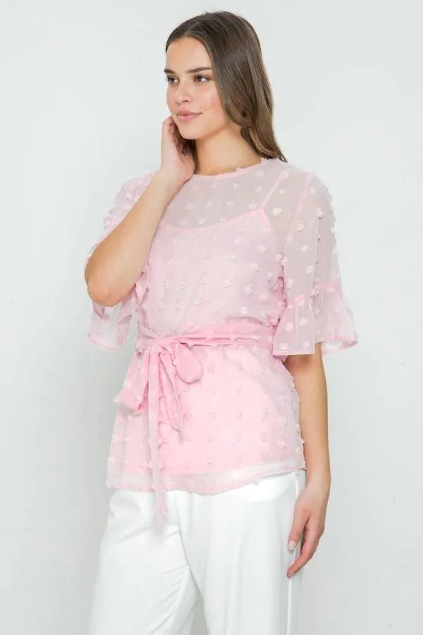 Women's A Pom-pom Top